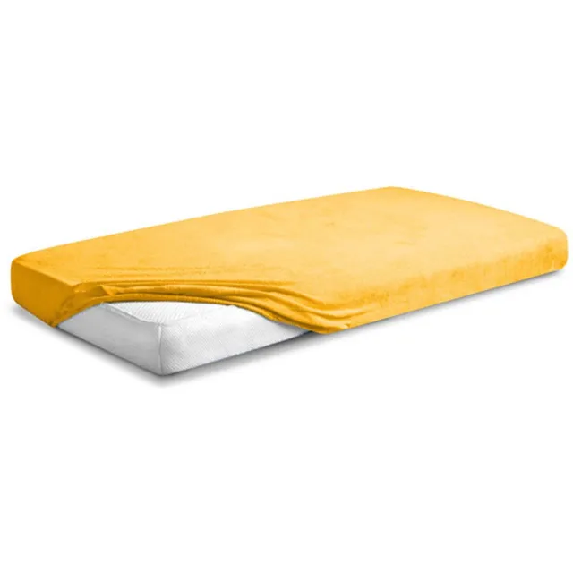 Matex Premium Serie - Frotte Hoeslaken - 110x190/120x200 cm - Geel - OEKO-TEX