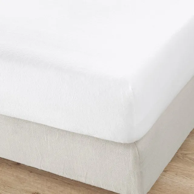 Mistral Home MATRASBESCHERMER - molton - 140 x 200 x 27 cm - tweepersoons - effen kleur - wit