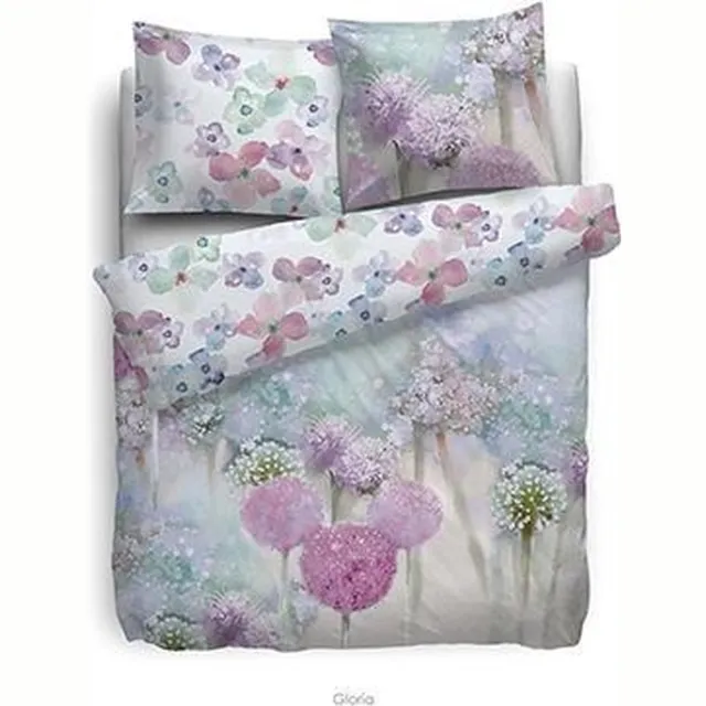 Heckettlane HnL Living Gloria - Dekbedovertrek - Katoensatijn - Litsjumeaux extra breed - 260 x 200/220 - Multi