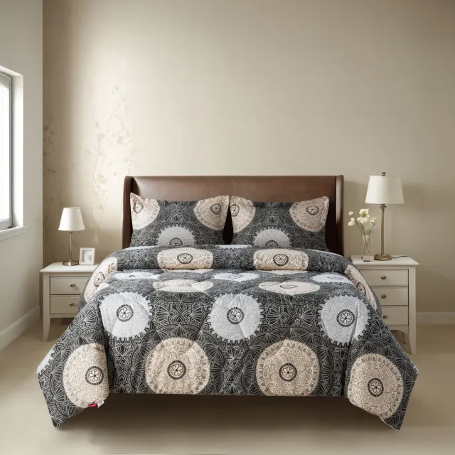 Zorgmatras.com Zomerdekbed Miaz Bruin, Grijs, beige, wit