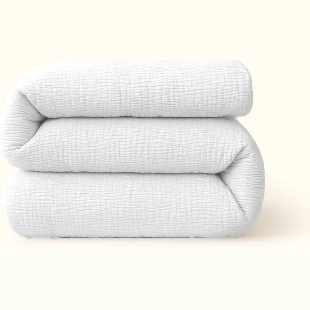 Y-not® Y-NOT – Dekbed Zonder Overtrek 240x200 – Micro Mousseline – All Year Dekbed – Zacht & Wasbaar – Wit