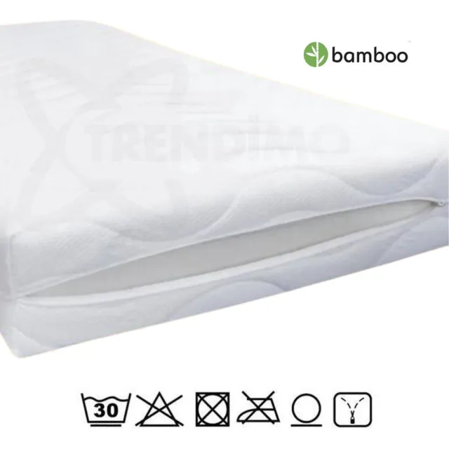 Trendimo 160x200 Matrashoes Basic Met 3zijdige Rits - Anti Allergie - Dikte 20 cm Wit