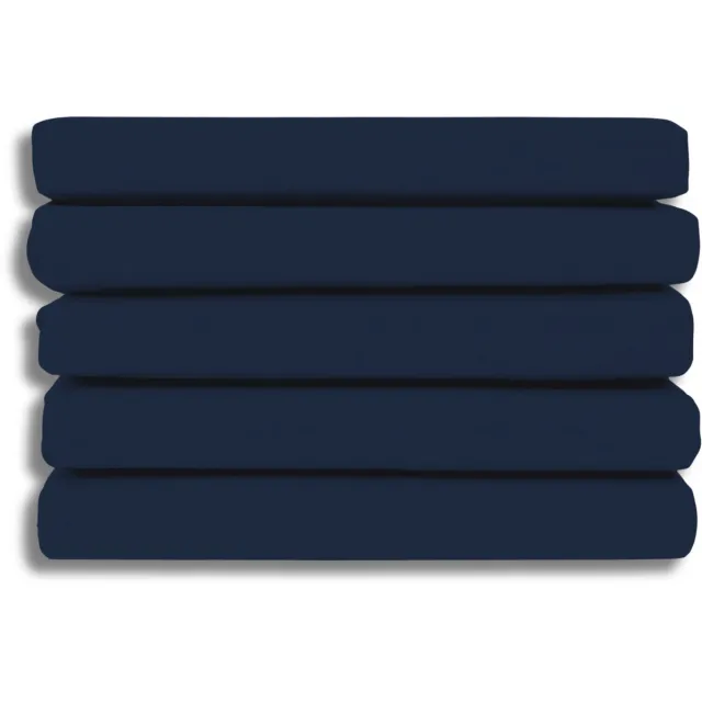 Ten Cate Hoeslaken 140x200 - Katoensatijn - Hoeslakens - Geschikt voor boxspring en matras - Hoekhoogte 35cm - Elastiek Rondom - Strijkvrij - Koningsblauw