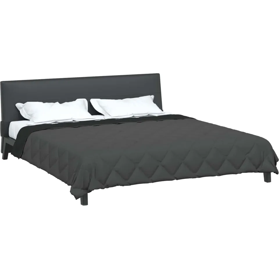 vidaXL Vol jaar dekbed 220 x 240 cm 300 gsm Microvezel zwart, foto 2