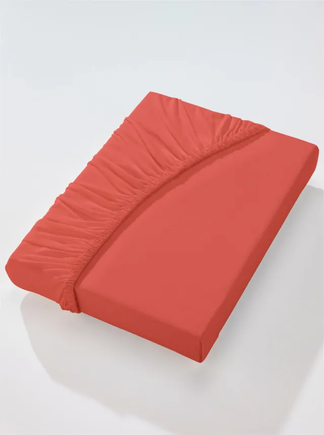 hoeslaken roestrood