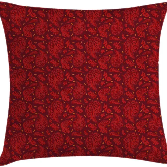 ABAKUHAUS Kussenhoes – Paisley-patroon – kastanjebruin 60x60 cm Kastanjenbruin