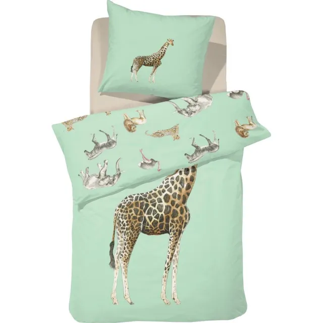 Damai Willa - Kinderdekbedovertrek - Katoen - 140x200/220 cm - Green
