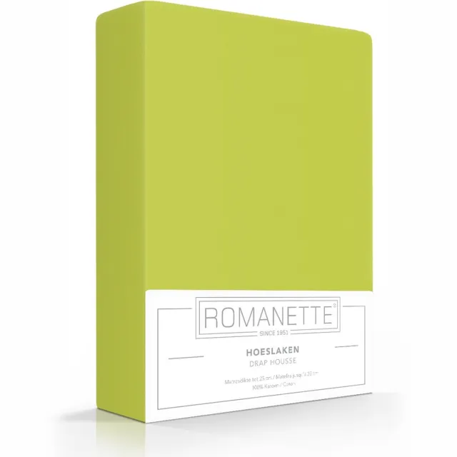 Romanette Luxe Verkoelend Hoeslaken - Mint - 180x200 cm - Katoen - Romanette Dustygreen