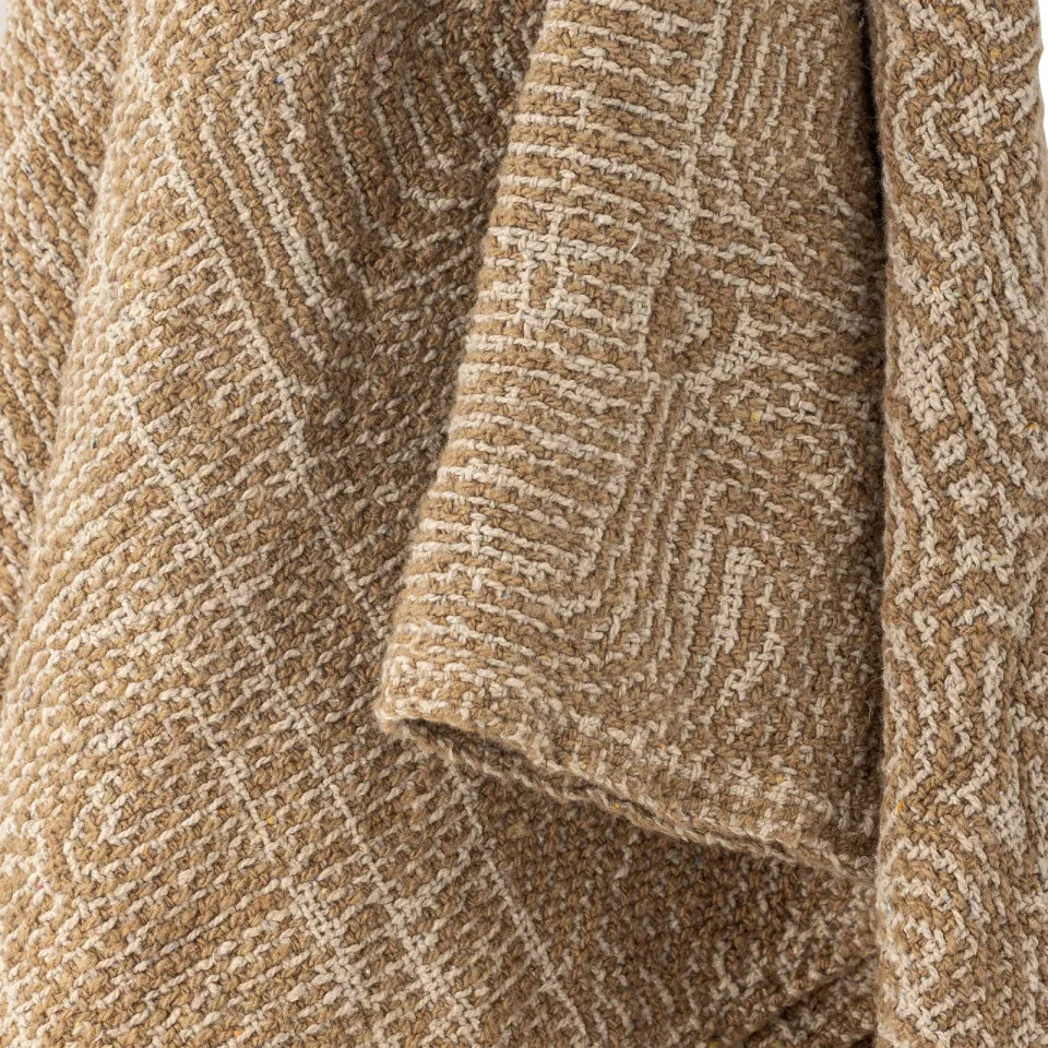 Bloomingville Bresso plaid bruin, foto 6