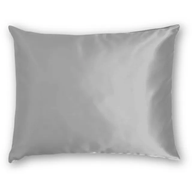 Silk Heaven Zijden kussensloop 80x80cm Licht Grijs Ritssluiting 19 Momme - Kussensloop set - Luxe Silk Kussensloop 100% moerbei zijde - Zijde kussensloop - Silk Heaven - 80x80cm / Ritssluiting Lichtgrijs