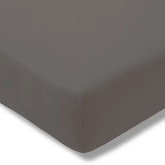 Estella 840 - Jersey Hoeslaken - 100 x 220 cm - Grafietgrijs - Strijkvrij