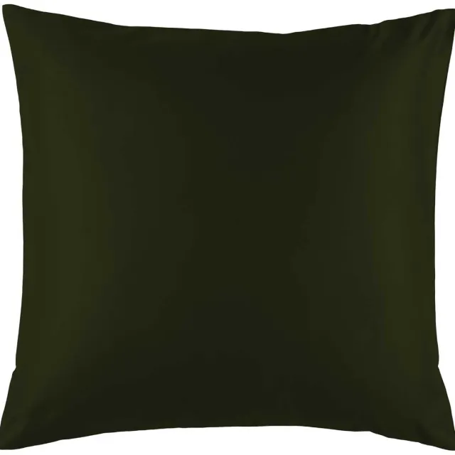De Witte Lietaer Kussensloop Olivia Kahki - 63 x 63 cm - Groen - Katoen Satijn