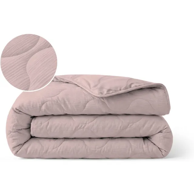 Zelesta Special Mousseline Zomerdekbed - Zachtroze 240x200cm