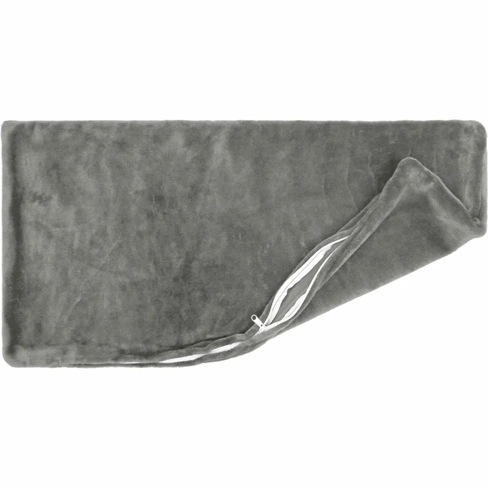 vidaXL Kussensloop 2 st HEERLEN Donkergrijs 40 x 80 cm Flanel, foto 4