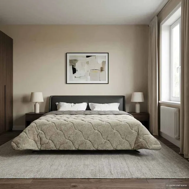 vidaXL Zomer Dekbed 240 x 220 cm Zomer Lichtgrijs