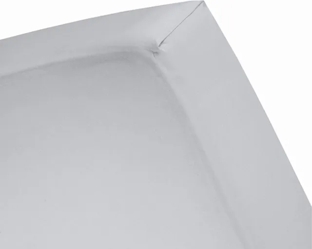 Damai hoeslaken voor topper - jersey - 160 x 200/210 - Licht Grijs