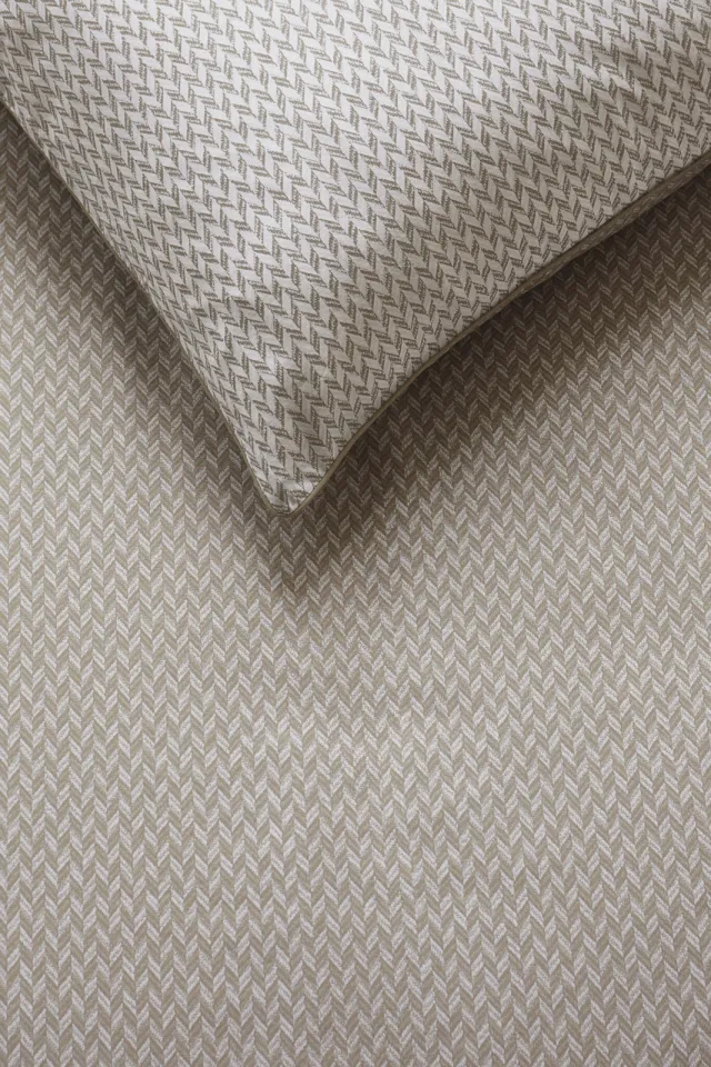 Riviera Maison katoenen dekbedovertrek taupe, foto 4