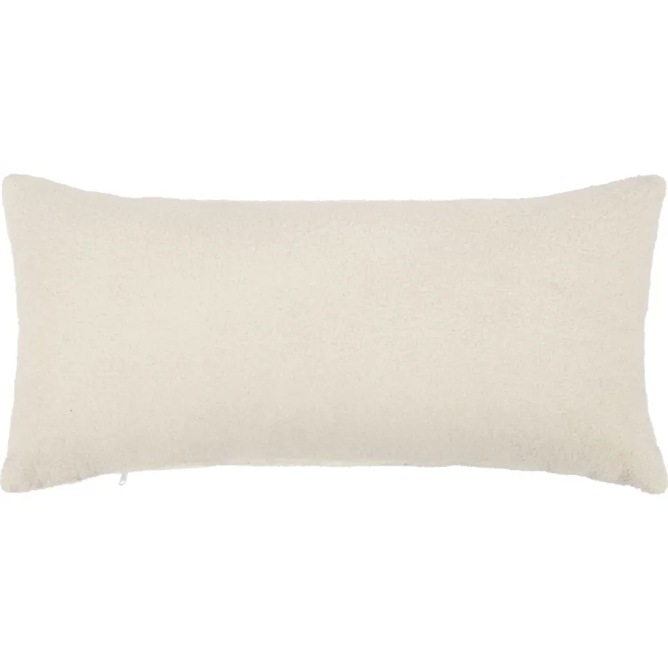 vidaXL Kussensloop 12 st HEERLEN Crèmekleurig 40 x 80 cm Bouclé