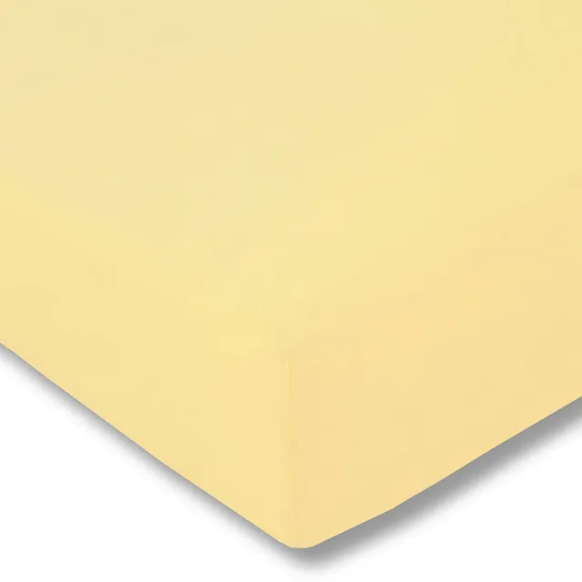 Estella 705 - Hoeslaken - Gedraaide jersey - 100 x 200 cm - Geel