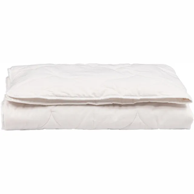 Vitality Pur Katoenen Zomerdekbed – 135x200 – Eenpersoons – 100% Natuurlijk – Ademend & Vochtregulerend – Dun & Lichtgewicht – Perfect Voor Warme Nachten Wit