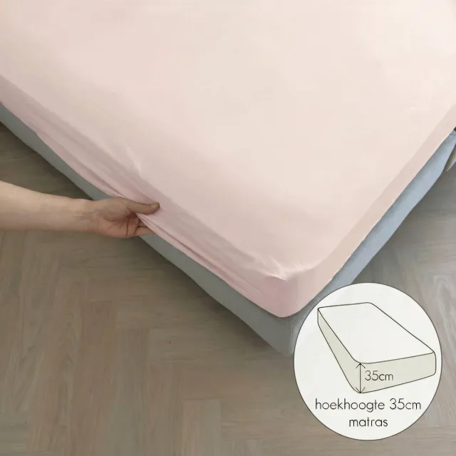 kayori Sota Hoeslaken Premium Tencel - 180-200x200-220cm - Matrasdikte 35 cm - Verkoelend - Nude