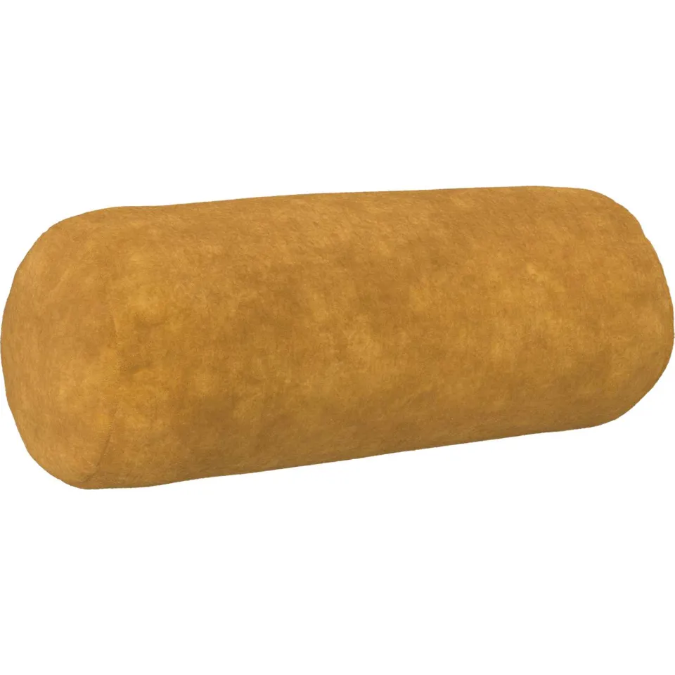 vidaXL Kussensloop 2 st HEERLEN Geel Dia. 15 x 40 cm Microfiber Fleece, foto 2