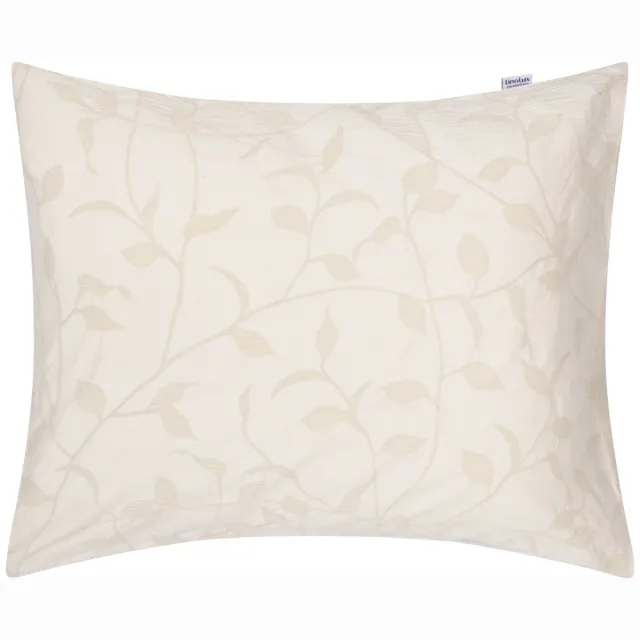 Linolux Waffle Leaf - Perkal Kussensloop 60x70 - Zand Sand
