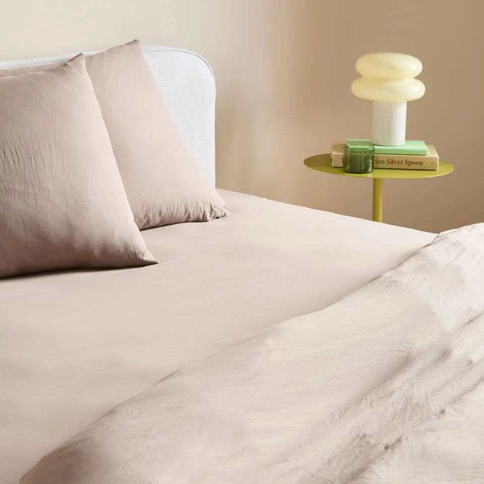 NOUS Living super soft hoeslaken taupe, foto 2
