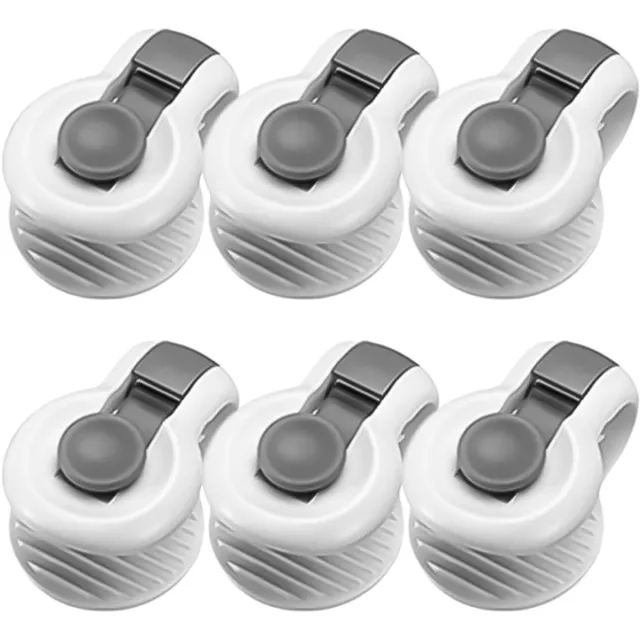 VHV Dekbedclips - Antislip dekbedklemmen - Hoeslaken hoekclips - Voor dekbed, laken en beddengoed - Set van 6 - Grijs