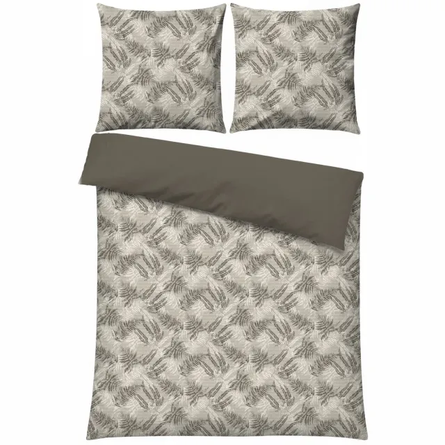 L'essentiel Maison Frond - Dekbedovertrek - Ranforce - Kaki - 240x220