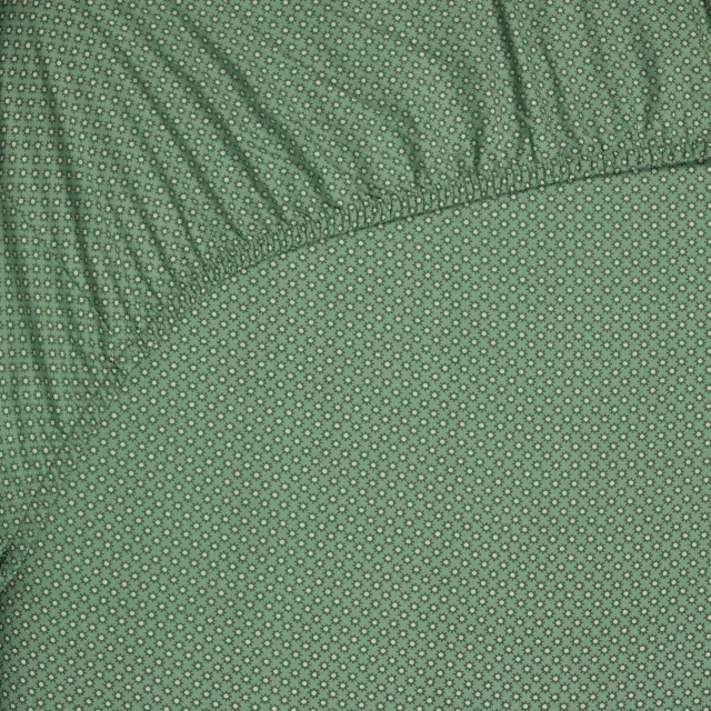Pip Studio Twinkle Star Fitted Sheet Midden groen 180x200 cm