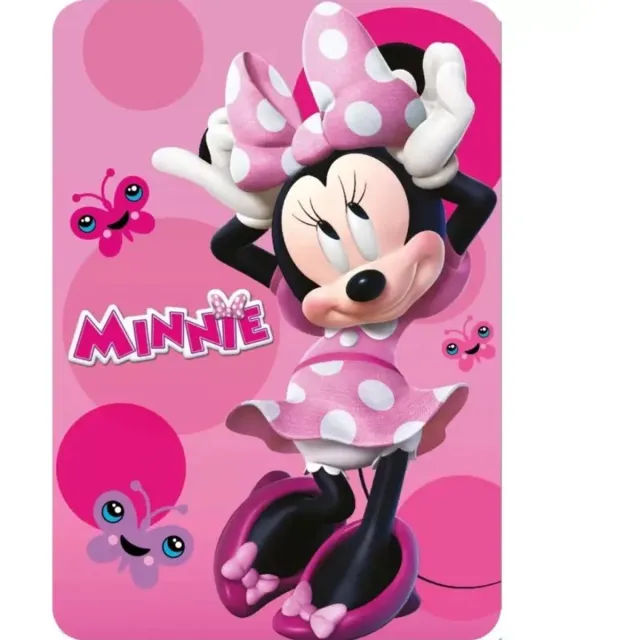 Minnie Mouse Minnie fleece deken 100 x 140 cm roze