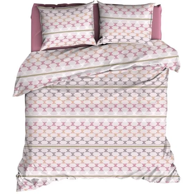 Romanette Kapla Dekbedovertrek - Lits-jumeaux - 240x200/220 cm - Rose