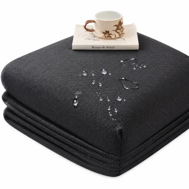 SWGOTA Waterdicht hoeslaken 99 x 190 cm met 1 kussensloop - Zwart - Voor matrassen tot 30 cm hoog - 2-delige set