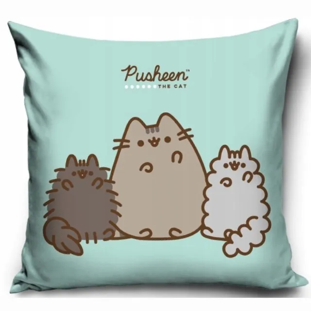 Carbotex Pusheen Kussenhoes 40x40 cm Mint Velvet met Rits