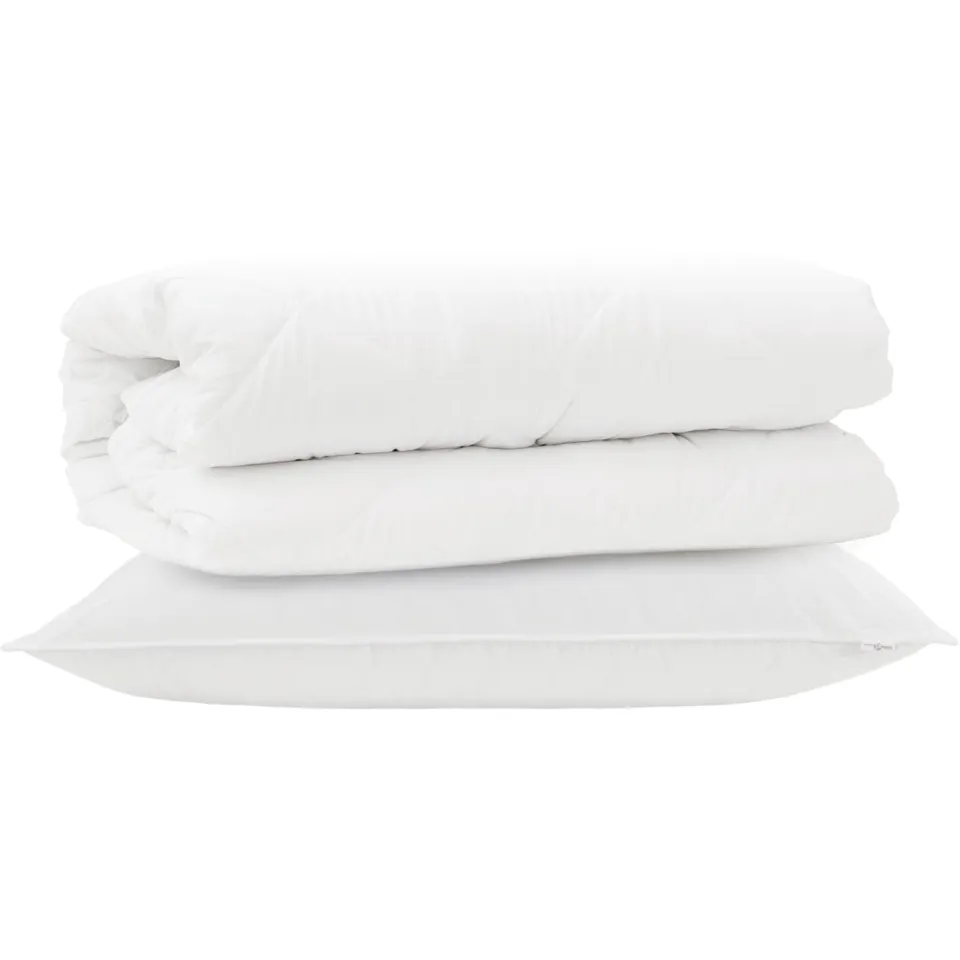 vidaXL Dekbed Set met kussen 2 st Wit Microfibre, foto 3