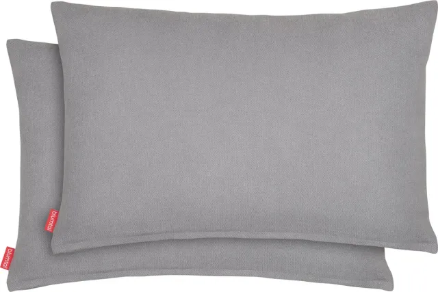 Blumtal Chenille Kussenslopen - Set van 2 - Zacht en met Blinde Rits - Kussenhoes 40 x 60, Grijs