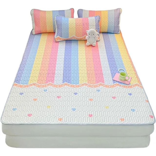Jojoy Kinderbeddengoed Set - Regenboog Dekbedovertrek - Beddengoedset - Rainbow Thema - DUODREAM Multicolor