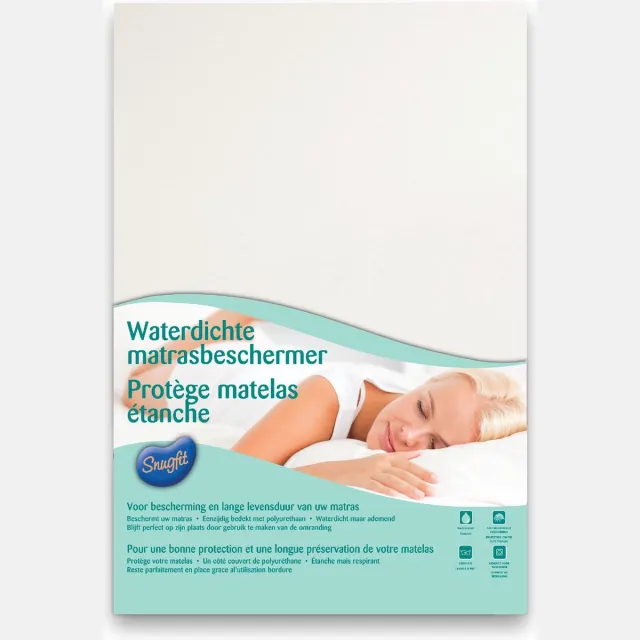 Zydante Split Topper Hoeslaken - Hotel Home Collection - Snug Protect Waterproof - 220x140 Wit