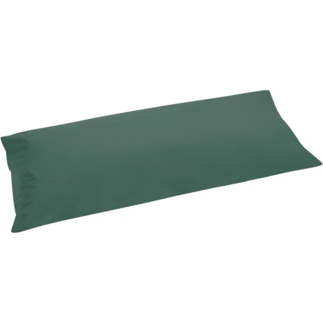 Yumeko kussensloop percal katoen bosgroen 40x80 - Bio, eco & fairtrade - 1 stuk Forest Green