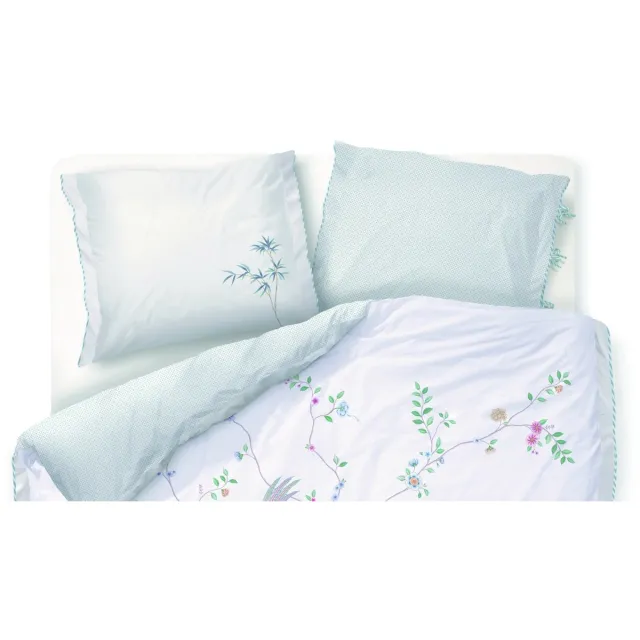 Pip Studio Bamboo Blossom dekbedovertrek - Wit