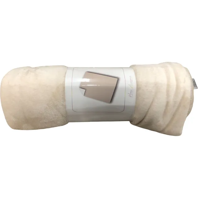 Floraweg Luxe Sherpa Fleece Deken, 600 GSM Ultra Soft and Warm Flash in Lichtgewicht Pluche Deken voor Slaapbank, Herfst, Winter en Lente, 160 x 180 cm,Cream
