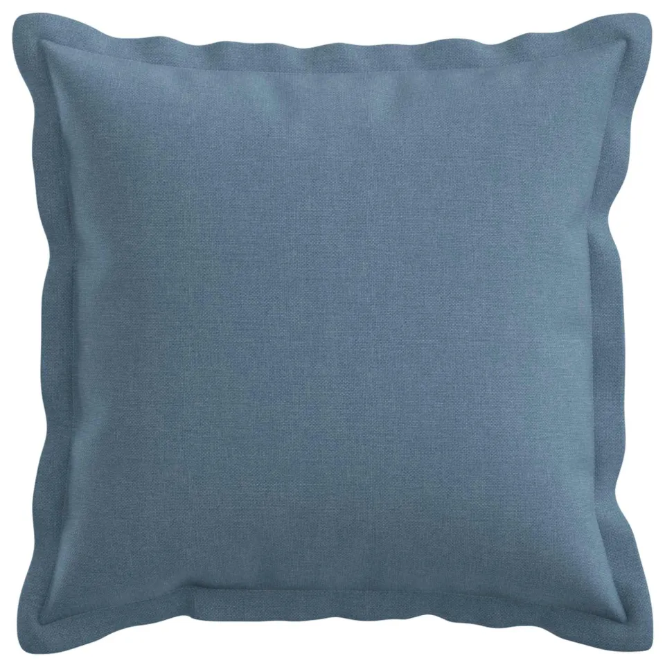 vidaXL Kussensloop 6 st HOUTEN Jeans Blauw 40 x 40 cm Faux Linnen