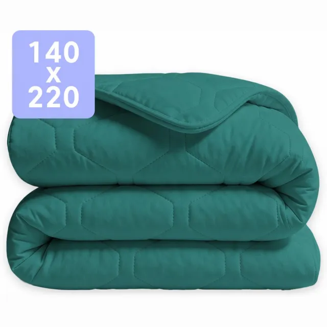 Happybed Dekbed zonder overtrek 140x220 - Wasbaar Dekbed - Bedrukt dekbed zonder hoes - Hoesloos Dekbed - Eenpersoonsdekbed - Deep Jungle