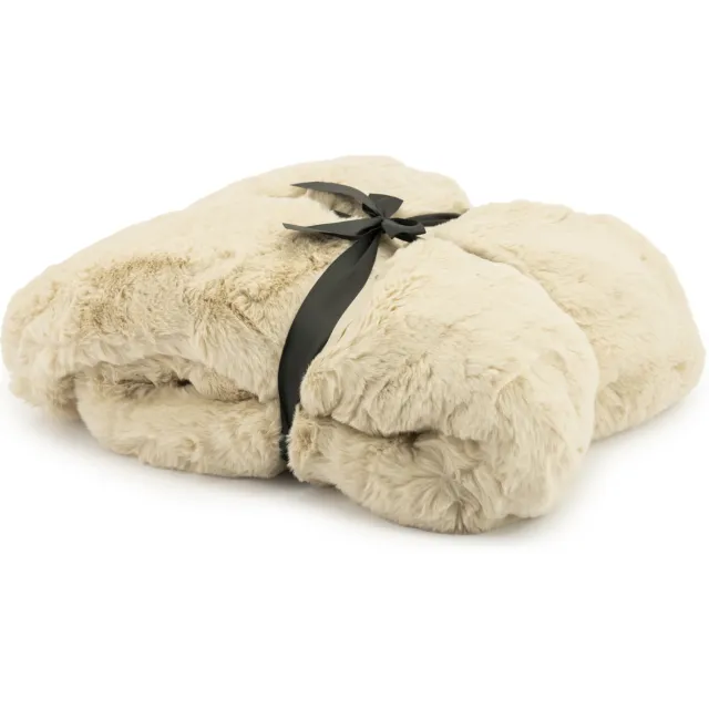 By-Boo Plaid 'Mosa' 170 x 140cm, kleur Beige
