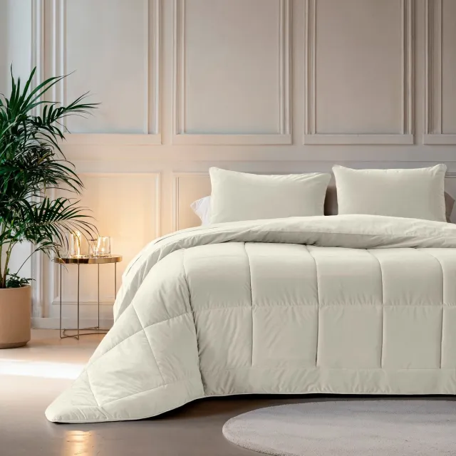 Valking 2 in 1 Velvet Dekbed zonder Overtrek Dekbed - 200 x 200 - Creme
