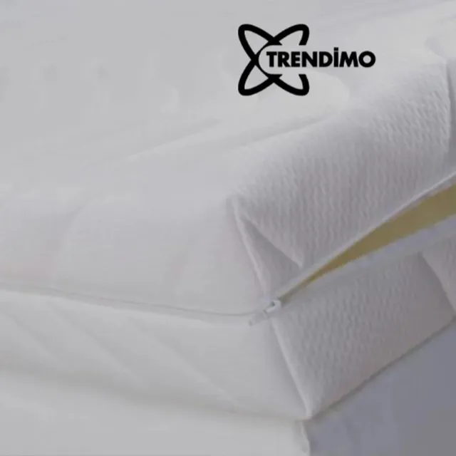 Trendimo 120x 200 Matrashoes Bamboo Deluxe Met 3zijdige Rits - Anti Allergie huisstofmijt - Dikte 20 cm 120x200 Wit