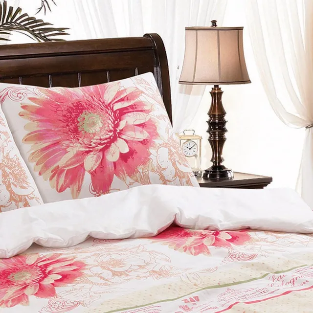Homéé® Homéé dekbedovertrekset Sunri Lits-jumeaux 240x200/220 cm + 2 slopen 60x70/20 cm 100% katoen Bedrukt