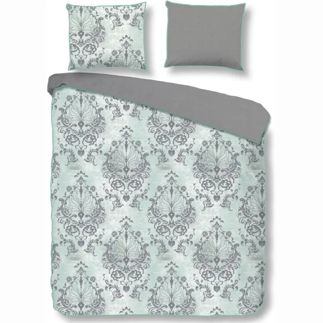 Descanso Beau - Dekbedovertrek - Eenpersoons - 140x200/220 cm + 1 kussensloop 60x70 cm - Mint