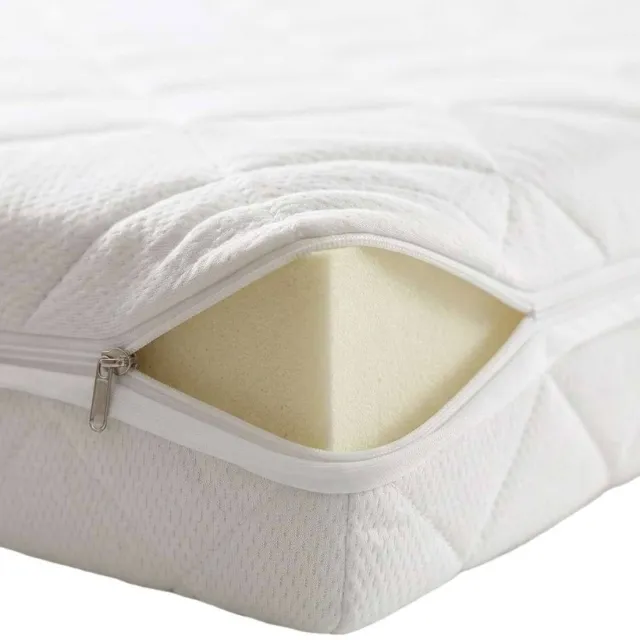 MatrasDirect Matrashoes de Luxe met rits 14 t/m 15 cm - 130x200 Wit
